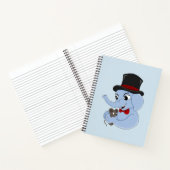 かわいい象の少年の漫画のノート ノートブック (内部)