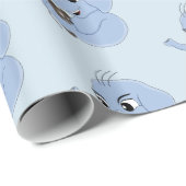 かわいい象の少年の漫画のラッピング紙 ラッピングペーパー (ロールコーナー)