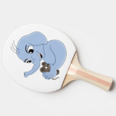 かわいい象の少年の漫画卓球ラケット 卓球ラケット (横)