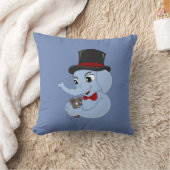 かわいい象の少年の漫画装飾用クッション クッション (ブランケット)