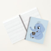 かわいい象の少年の漫画 ノートブック (内部)