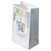 かわいい象の少年バプテスマ スモールペーパーバッグ (裏面アングル)