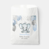 かわいい象の少年バルーン赤ちゃんシャワー フェイバーバッグ (正面)