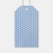 かわいい象の少年ブルーベビーシャワーギフトラベル ギフトタグ (裏面)