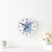 かわいい象の少年漫画 ラウンド壁時計 (ホーム)