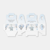 かわいい象の少年風船の洗礼 フェイバーボックス (折り畳みなし)