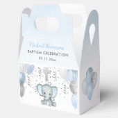 かわいい象の少年風船の洗礼 フェイバーボックス (オープン)