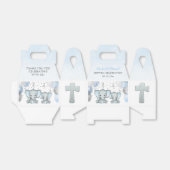 かわいい象の少年風船洗礼記念品ボックス フェイバーボックス (折り畳みなし)