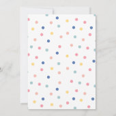 かわいい象の性別が赤ちゃんシャワーを浴びる 招待状 (裏面)