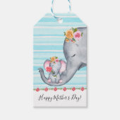 かわいい象の母の日 ギフトタグ (正面)