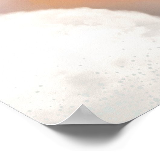 かわいい象の気球 ファンタジー動物 ポスター (角)