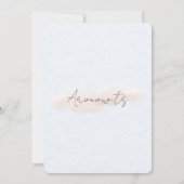 かわいい象の気球 赤ちゃん誕生のお知らせ 招待状 (裏面)