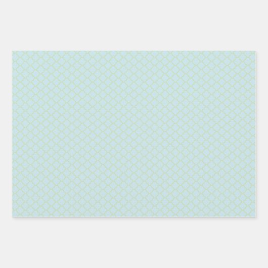 かわいい象の水玉模様茶色の青い赤ちゃんシャワー ラッピングペーパーシート (正面3)