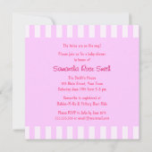 かわいい象の男の子か女の子の双生児のベビーシャワー 招待状 (裏面)