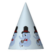 かわいい象の男の子のパーティー帽子 パーティーハット (正面)