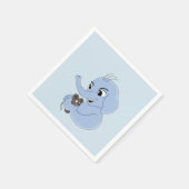 かわいい象の男の子の漫画ナプキン スタンダードカクテルナプキン (角)