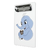 かわいい象の男の子の漫画ミニクリップボード ミニクリップボード (アングル2)