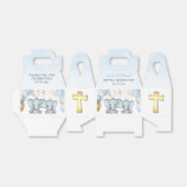 かわいい象の男の子バプテスマのお願いボックス フェイバーボックス (折り畳みなし)