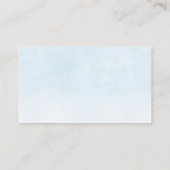 かわいい象の男の子バルーン赤ちゃんシャワー推測カード 名刺 (裏面)