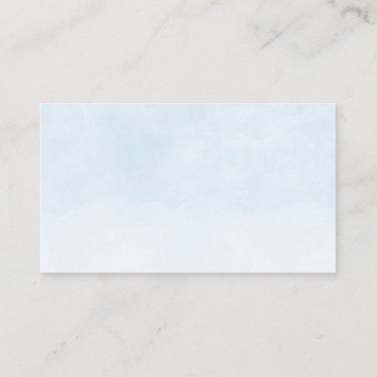 かわいい象の男の子バルーン赤ちゃんシャワー推測カード 名刺 (裏面)