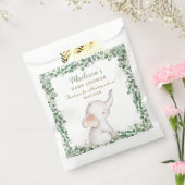 かわいい象の緑の赤男女兼用ちゃんシャワー フェイバーバッグ (封をした状態)