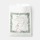 かわいい象の緑の赤男女兼用ちゃんシャワー フェイバーバッグ (正面)