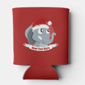 かわいい象の缶クーラー付きクリスマス漫画 缶クーラー (裏面)