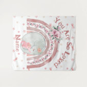 かわいい象の虹 タペストリー (正面(横))