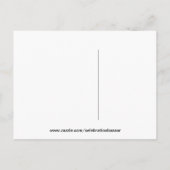 かわいい象の誕生の発表少年 案内ポストカード (裏面)