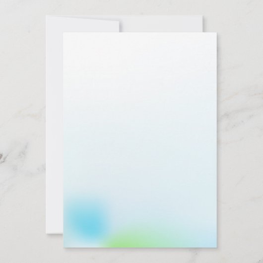 かわいい象の誕生日パーティーの招待状 招待状 (裏面)