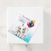 かわいい象の誕生日パーティー フェイバータグ (インサイチュ)