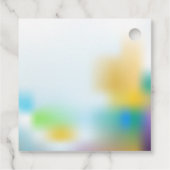 かわいい象の誕生日パーティー フェイバータグ (裏面)