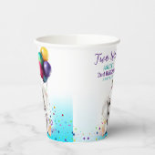 かわいい象の誕生日パーティー 紙コップ (左)