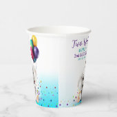 かわいい象の誕生日パーティー 紙コップ (右)