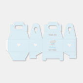 かわいい象の赤ちゃんシャワーブルーのお願いボックス フェイバーボックス (折り畳みなし)