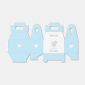 かわいい象の赤ちゃんシャワーブルーのお願いボックス フェイバーボックス (折り畳みなし)