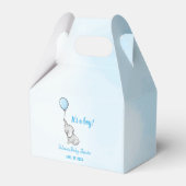 かわいい象の赤ちゃんシャワーボーイ フェイバーボックス (正面サイド)
