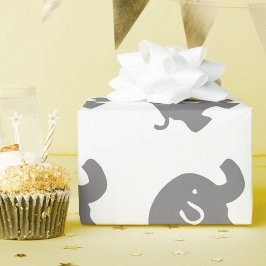 かわいい象の赤ちゃんシャワーラッピング紙 ラッピングペーパー