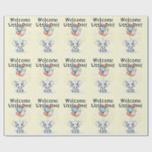 かわいい象の赤ちゃんシャワー包み紙シート ラッピングペーパー (フラット)