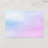 かわいい象の赤ちゃんシャワー囲い エンクロージャーカード (裏面)