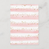 かわいい象の赤ちゃん ブッシュゴールド フラワーブック エンクロージャーカード (裏面)