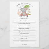 かわいい象の車が赤ちゃんのシャワーを望む|過去記事 (正面)