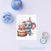 かわいい象の12歳の誕生日 チラシ (シングル)