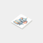 かわいい象の2歳の誕生日 ポストイット (アングル)