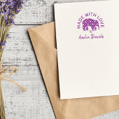 かわいい象を愛して作られる ラバースタンプ