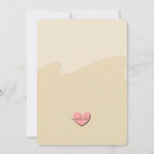 かわいい象カップル赤ちゃんシャワー招待状 招待状 (裏面)