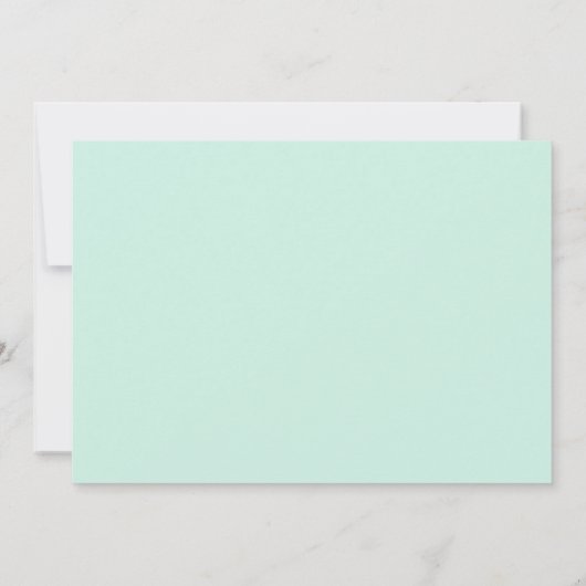 かわいい象カップル赤ちゃんシャワー 招待状 (裏面)