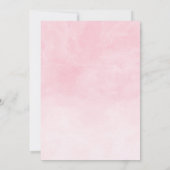 かわいい象ガールバルーン赤ちゃんシャワービンゴカード 招待状 (裏面)