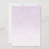 かわいい象ガールバルーン赤ちゃんシャワー 招待状 (裏面)