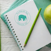 かわいい象パーソナライズされたの先生が上手く行った セルフインキングスタンプ